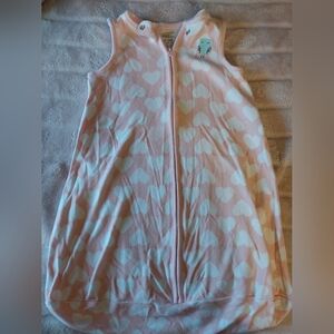 Pink and White Heart Patterned Sleeveless Dress
